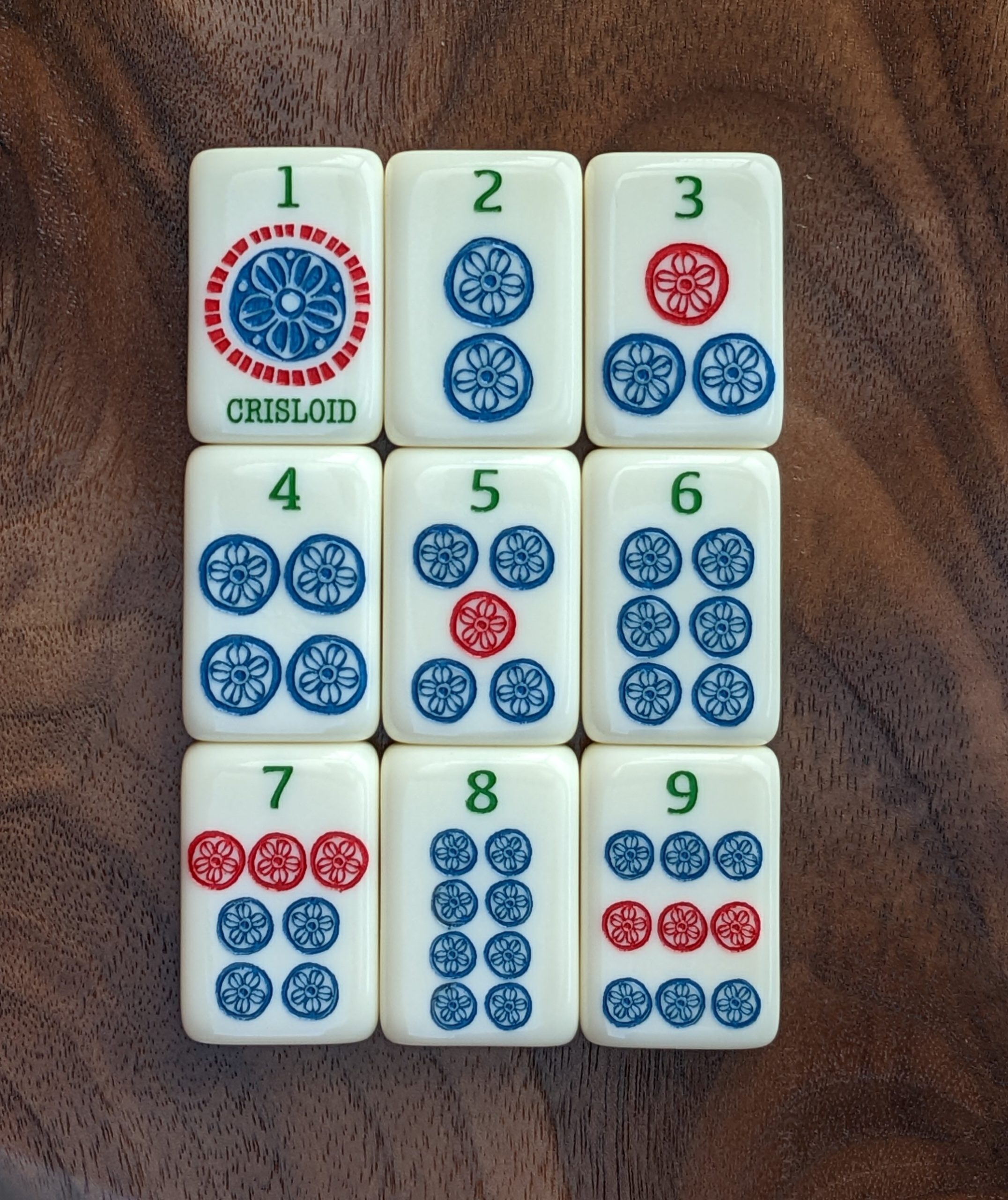 Hand Painted Jade Color Tile - MahJongg Maven & Games